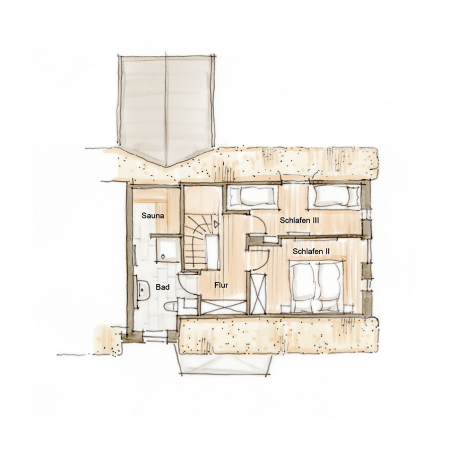 grundriss ferienwohnung oben
