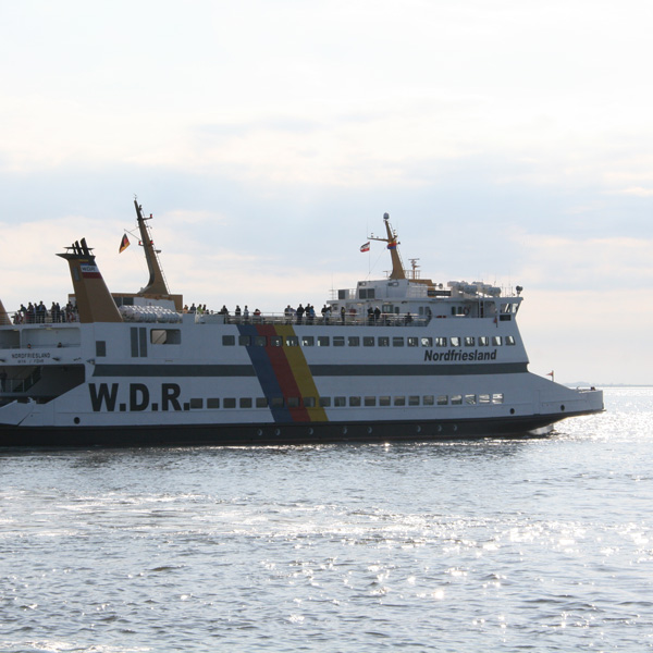 Die Fähre von Niebüll nach Wyk auf Föhr